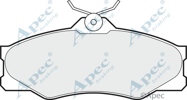 APEC BRAKING Комплект тормозных колодок, дисковый тормоз PAD518